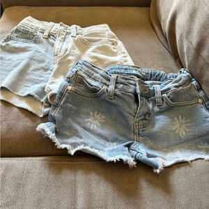 Stylish Blue and White Denim Women Shorts